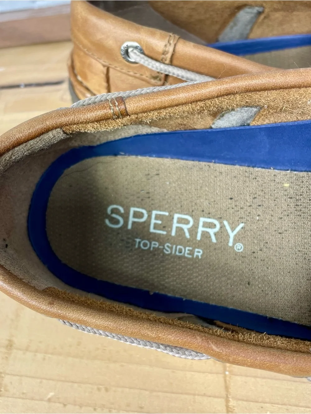 Sperry Top-Sider Intrepid Mens 10 Tan Leather Boat Shoes